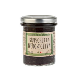 Bruschetta nero d'oliva Perche ci Credo