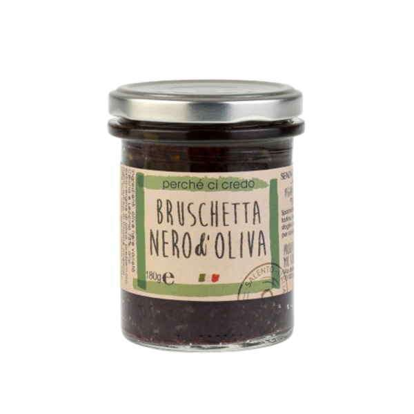 Bruschetta nero d'oliva Perche ci Credo